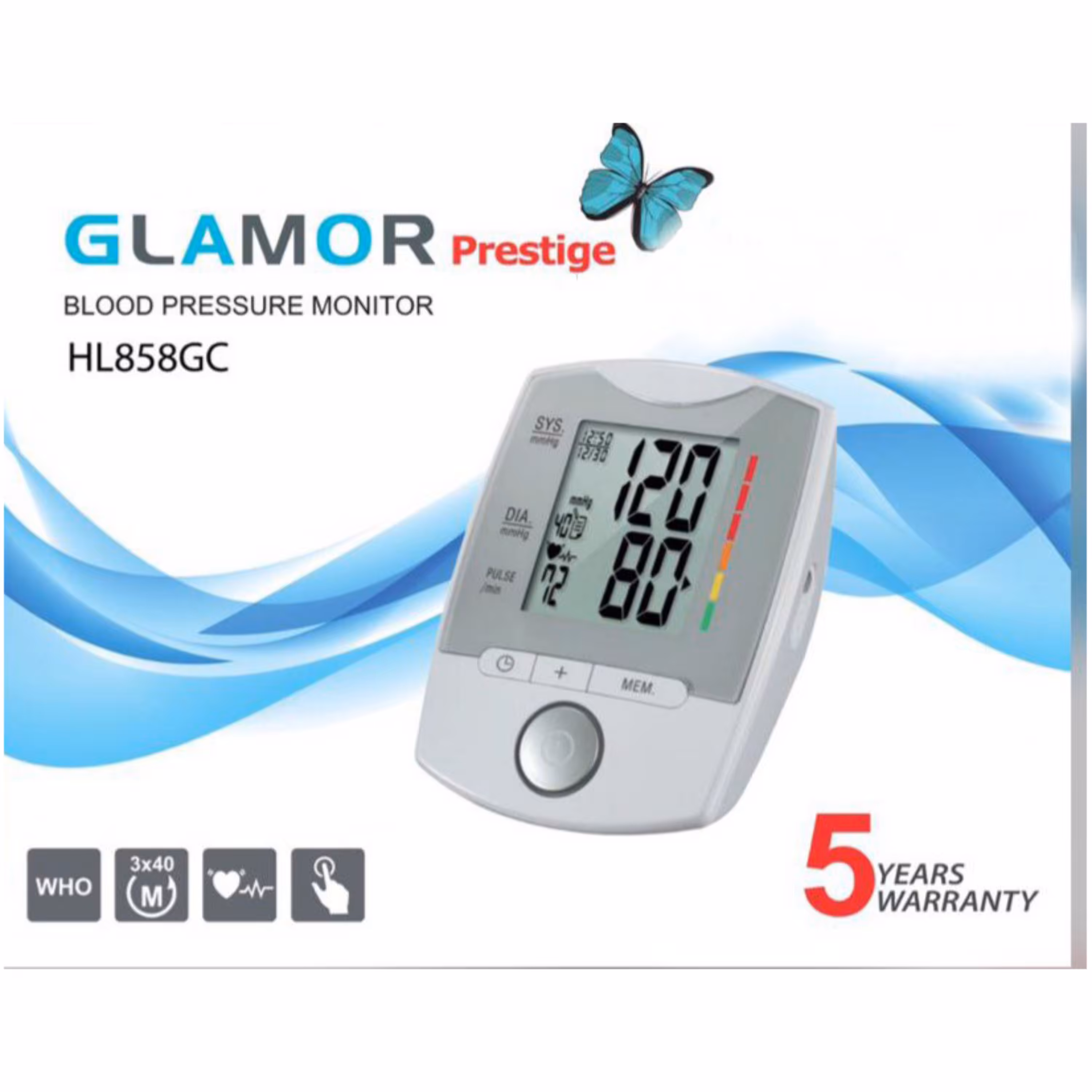 فشارسنج گلامور مدل  HL858 DG NEW با 5 سال ضمانت شرکتی