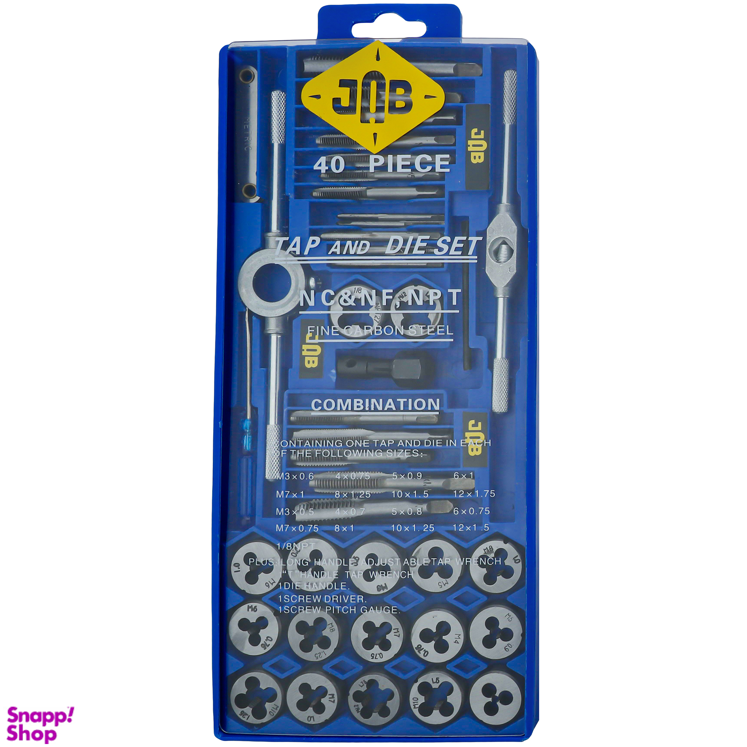 مته حدیده و قلاویز جاب مدل J-11140 مجموعه 40 عددی