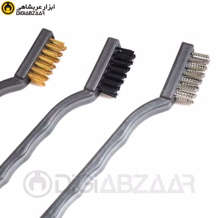 برس مسواکی سه پارچه مدل 001 بسته 3 عددی