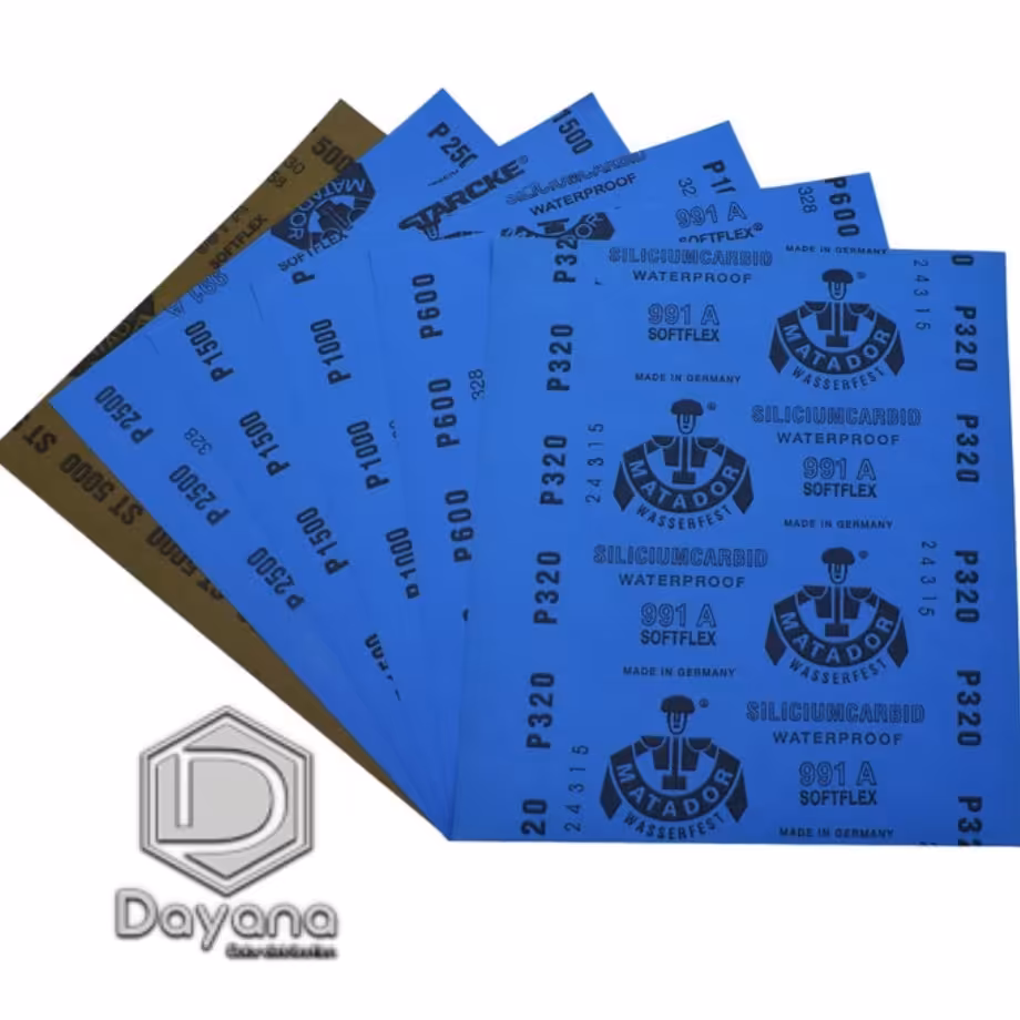 سنباده ماتادور کد 220الی 1000(بصورت بسته ای فروخته میشود)50عددی