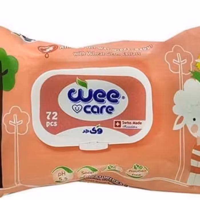 دستمال مرطوب پاکتی 72 برگ وی کر 