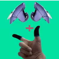 دسته بازی پابجی کالاف دیوتی و فری فایر PUBG همراه با دستکش انگشتی