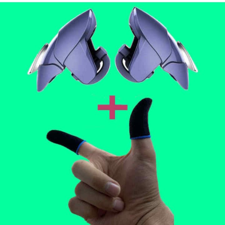 دسته بازی پابجی کالاف دیوتی و فری فایر PUBG همراه با دستکش انگشتی