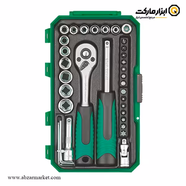 جعبه بکس برلیون 35 پارچه 1/4 اینچ مدل 100304035