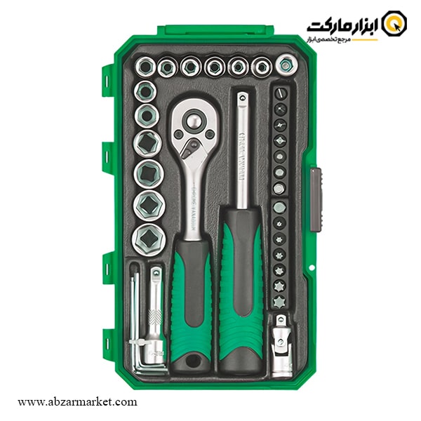 جعبه بکس برلیون 35 پارچه 1/4 اینچ مدل 100304035