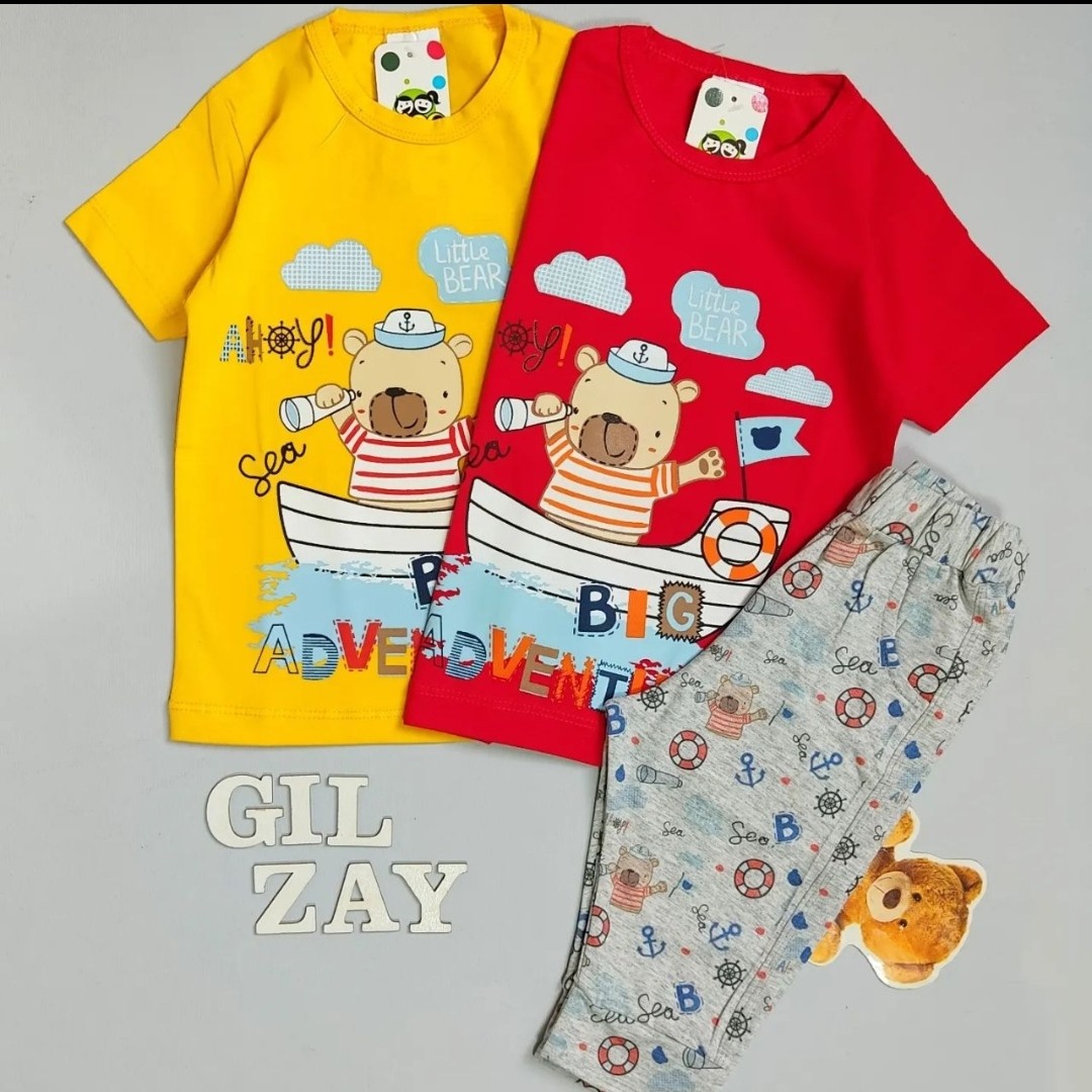 تیشرت شلوارک خرس و قایق