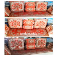 شاهنشین ترمه طرح  شاهسوند رنگ قرمز  باتشک فوم 