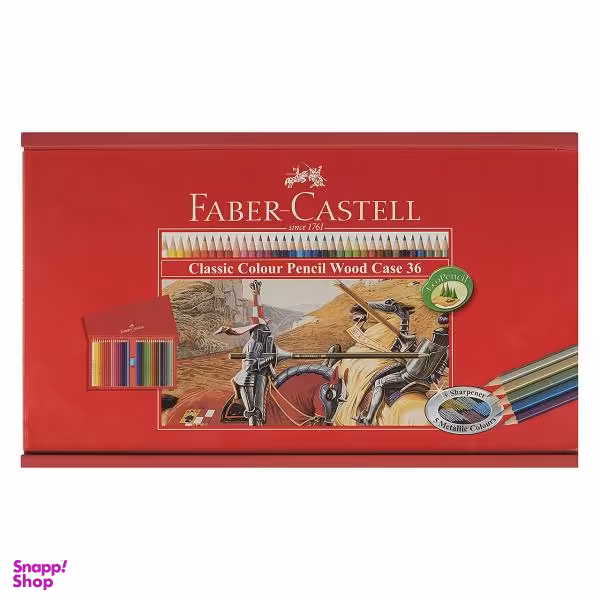 مداد رنگی 36 رنگ فابر-کاستل مدل Classic