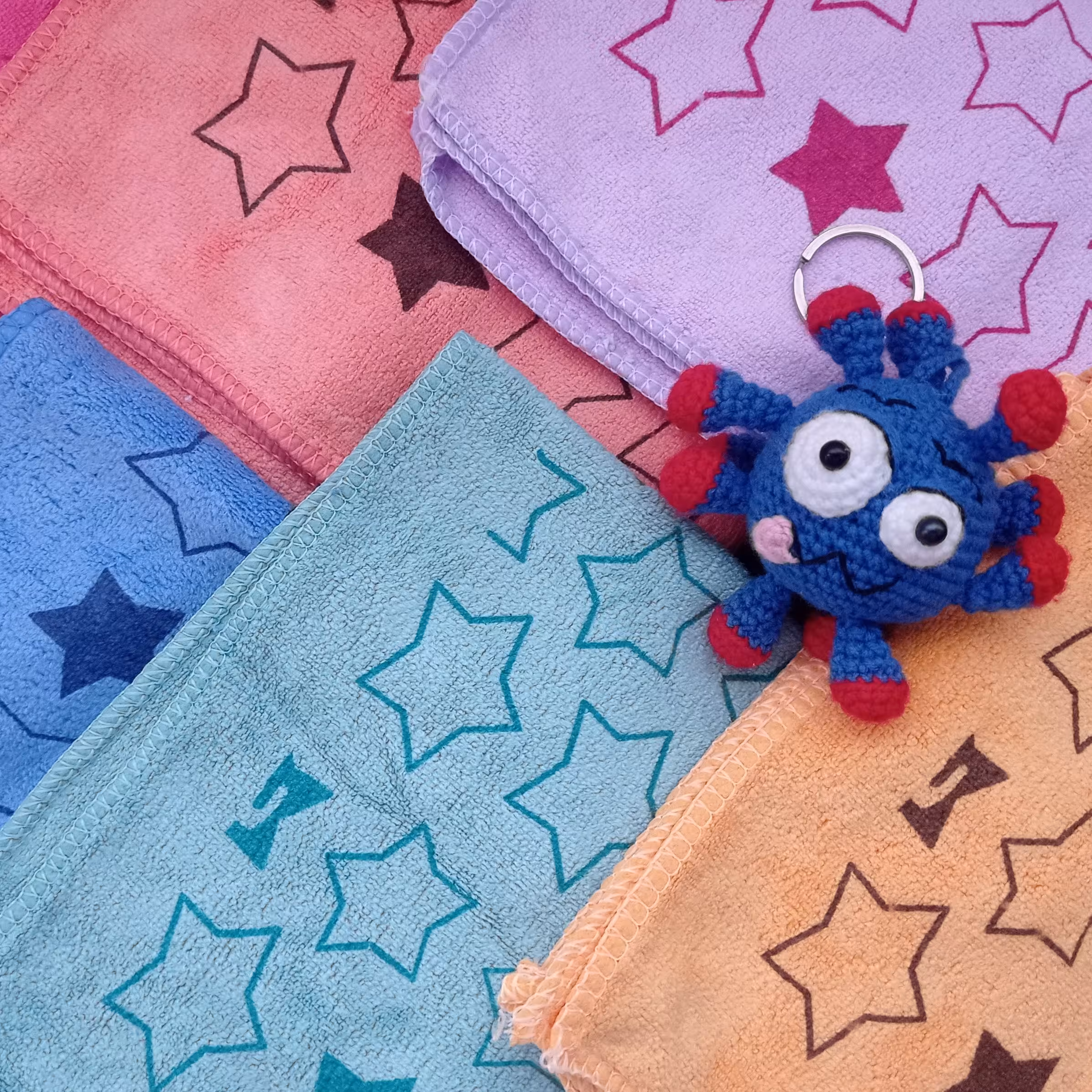 دستمال تنظیف نانو طرح ستاره کیفیت عالی تک عددی 