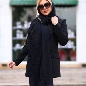 شال پلیسه نخی