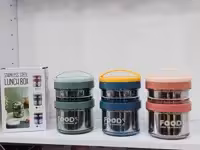 لانچ باکس 900 میلی دو طبقه  کد sus 304