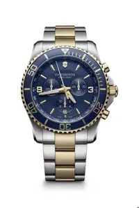 ساعت نقره‌ای مردانه VSA Mavarick Chr Blue Kdr Floor مچیes EOS VICTORINOX
