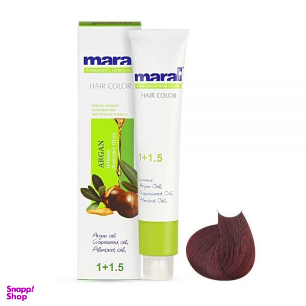 رنگ مو مارال (Maral) شماره 668 رنگ ماهگونی شرابی حجم 100 میلی‌لیتر