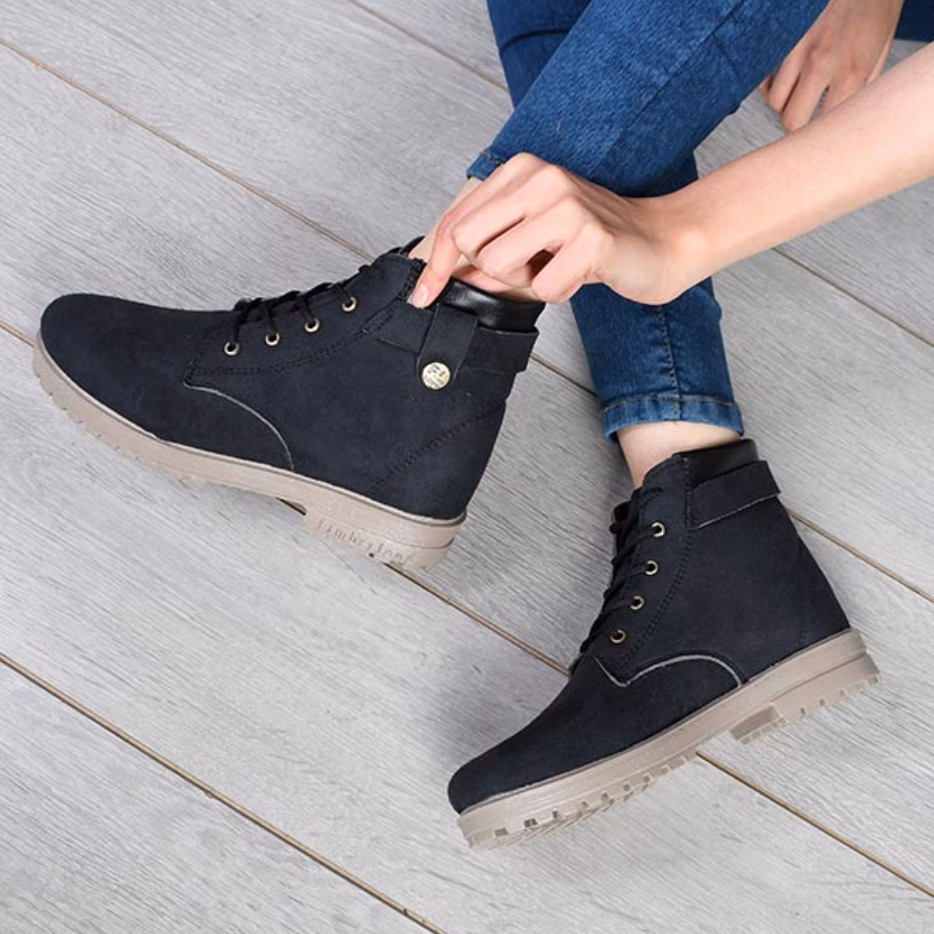 کفش ساقدار زنانه مدل timberland سایز 37 تا 40 در سه رنگ 