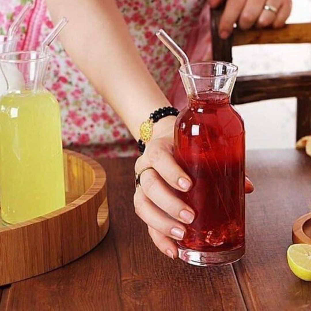 لیوان اسموتی (جنس شیشه ضخیم)