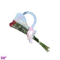 دسته گل پلکسی رز رنگ آبی تعداد 20 شاخه