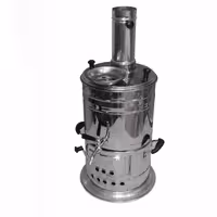 سماور استیل زغالی و هیزمی 5 لیتر ایرانی