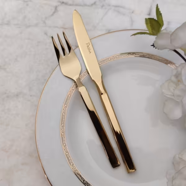 کارد و چنگال طلایی 6نفره