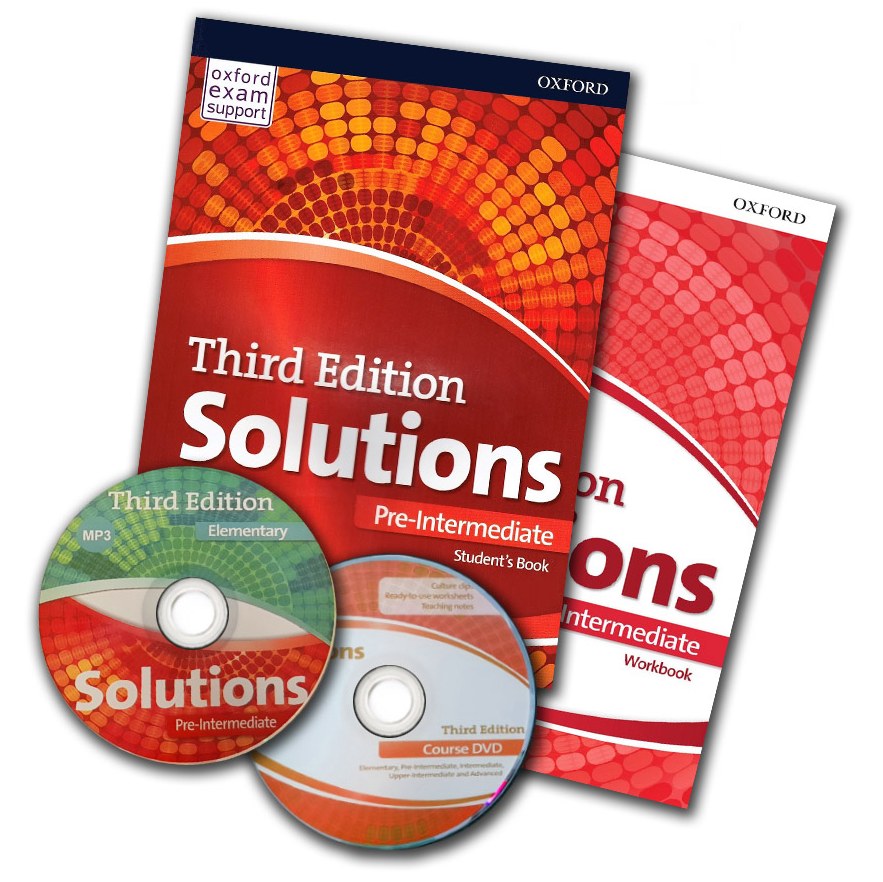 کتاب Solutions 3rd Edition Pre Intermediate به همراه CD رحلی