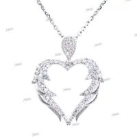  آویز گردنبند نقره زنانه مدل قلب آتشین AMT-M034 