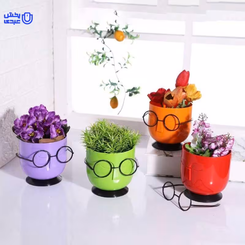 گلدان پلاستیکی عینکی