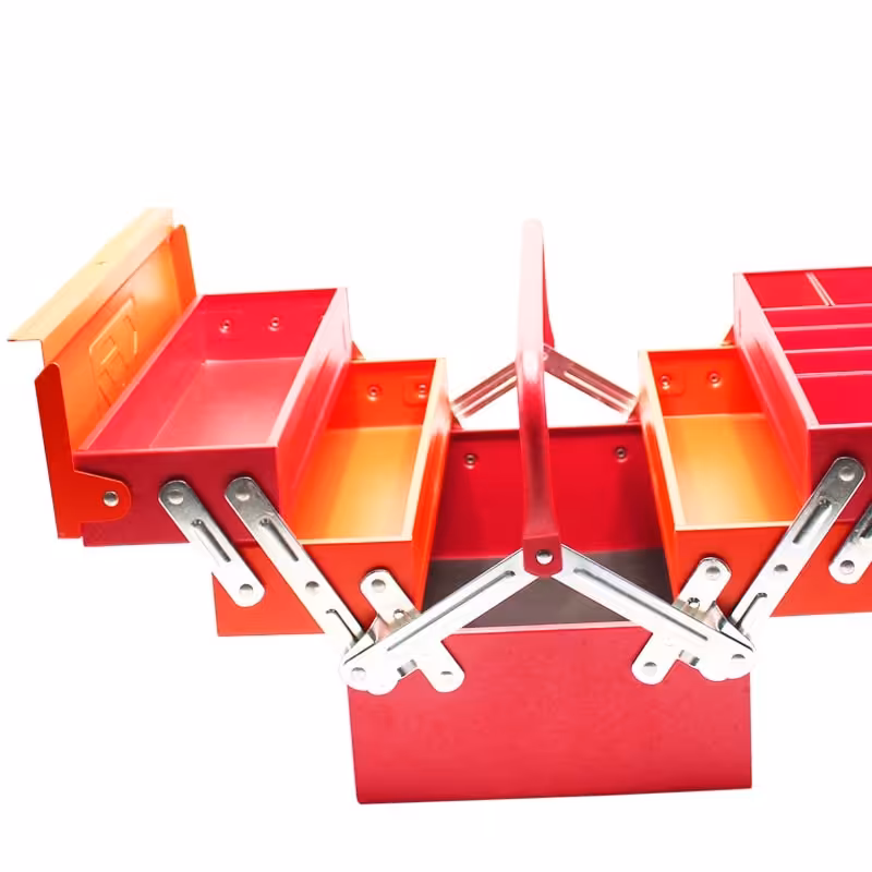 جعبه ابزار فلزی 50 سانت 3 طبقه . مناسب برای هدیه روز مرد و تولد و...  ( ارسال رایگان ابزار حسین)