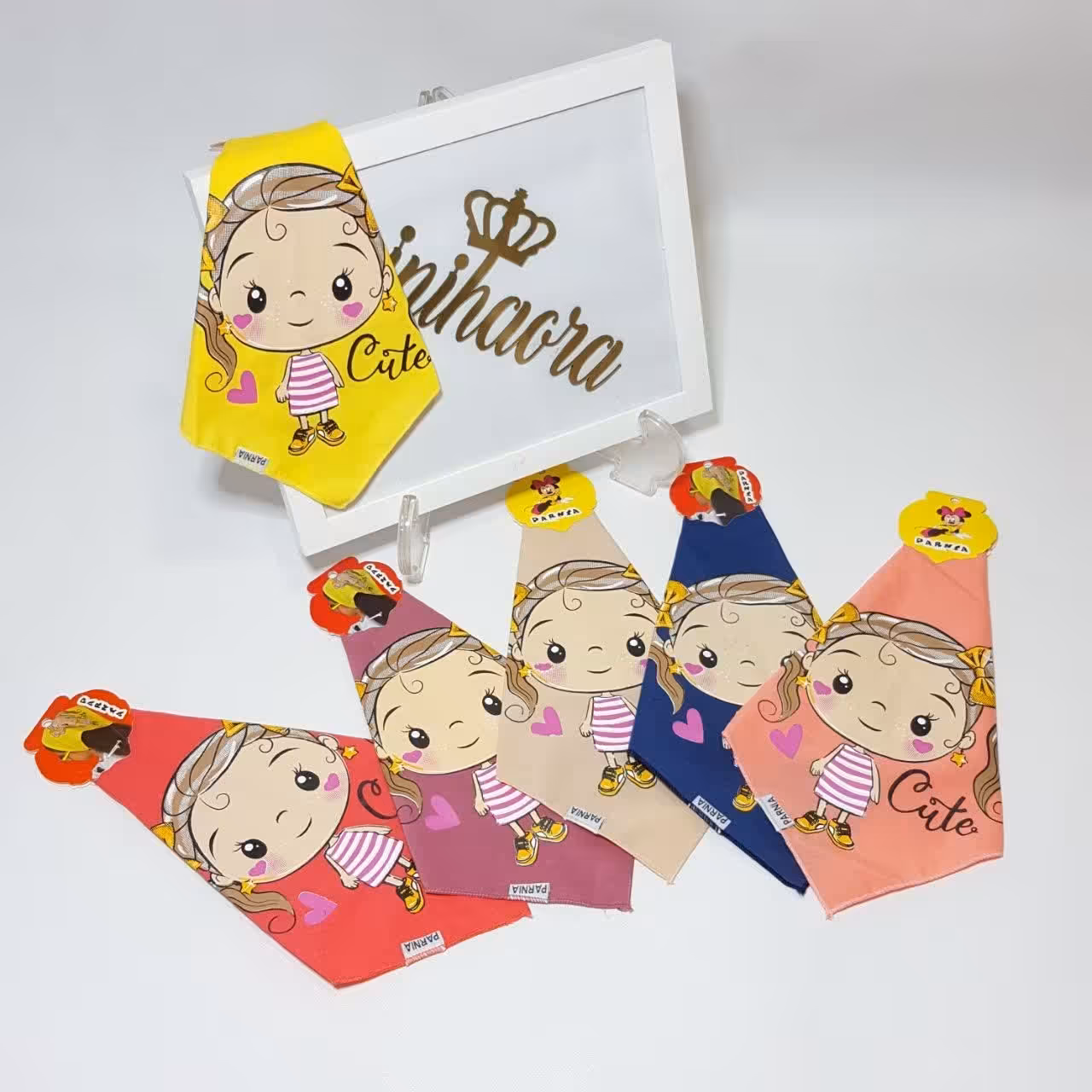 دستمال سر چاپی کوچک