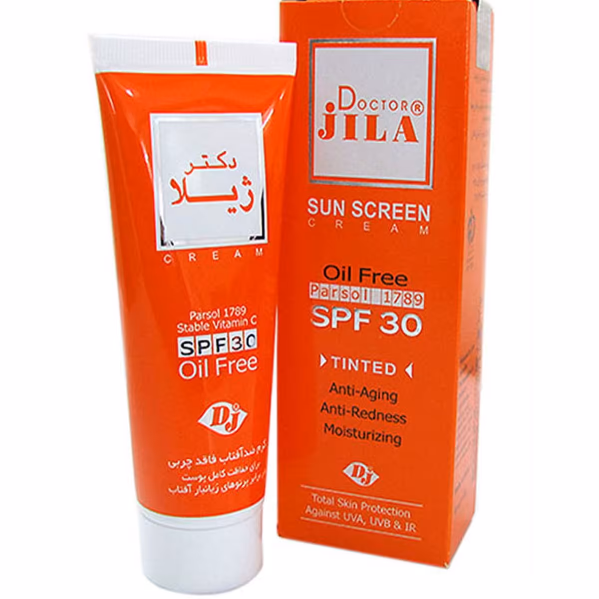 کرم ضد آفتاب  رنگی سی گرمی دکتر ژیلا  