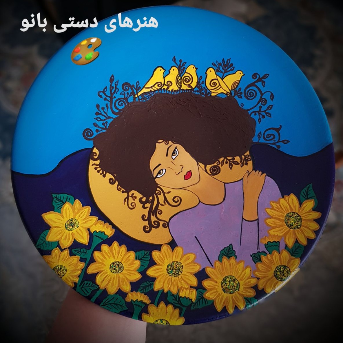 ست سفالی نقاشی با رنگ اکرلیک تزئینی قابل شستشو با دستمال مرطوب