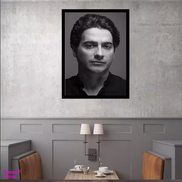 تابلو بکلیت طرح مشاهیر موسیقی همایون شجریان مدل قاب شاسی B-S9788