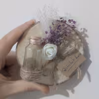 گیفت روستیک گل و بطری