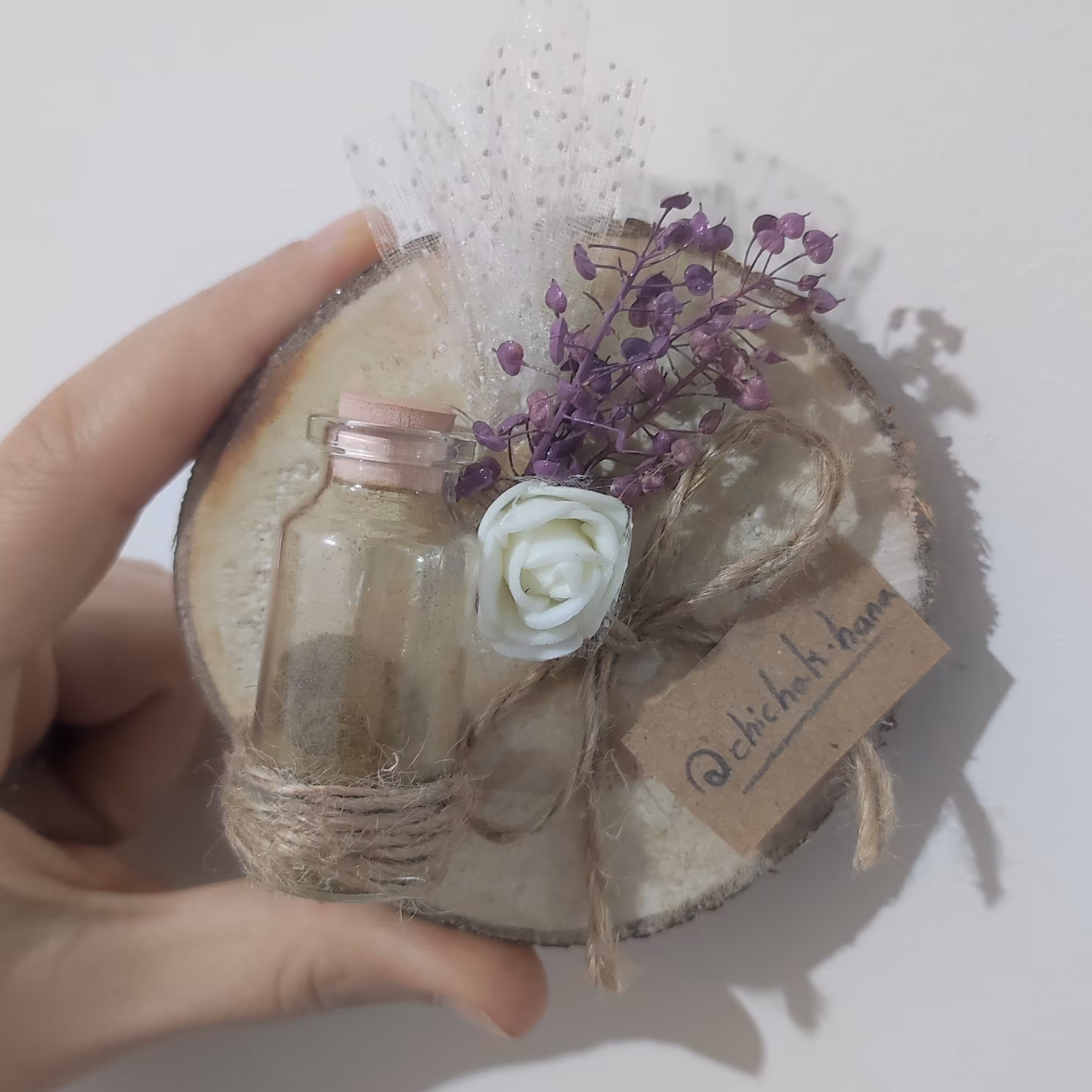 گیفت روستیک گل و بطری