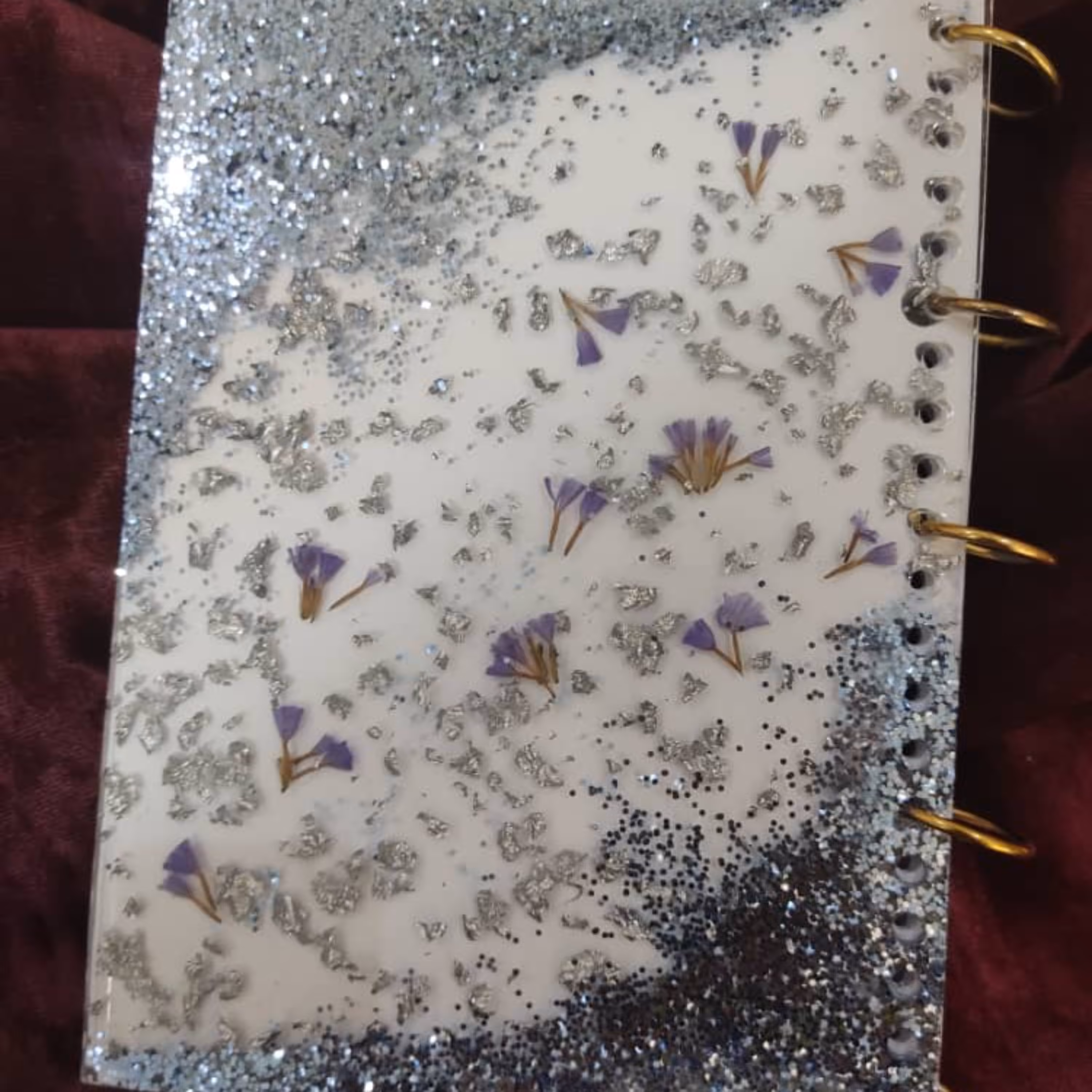 دفتر تمام رزین آبی A5 