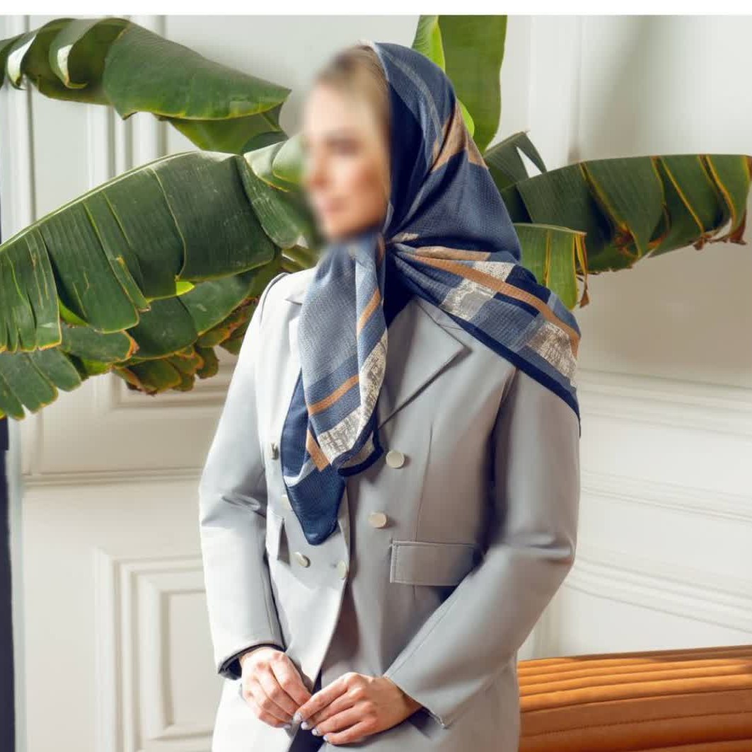 روسری نخی تابستانه اعلا دور دوخت قواره 100