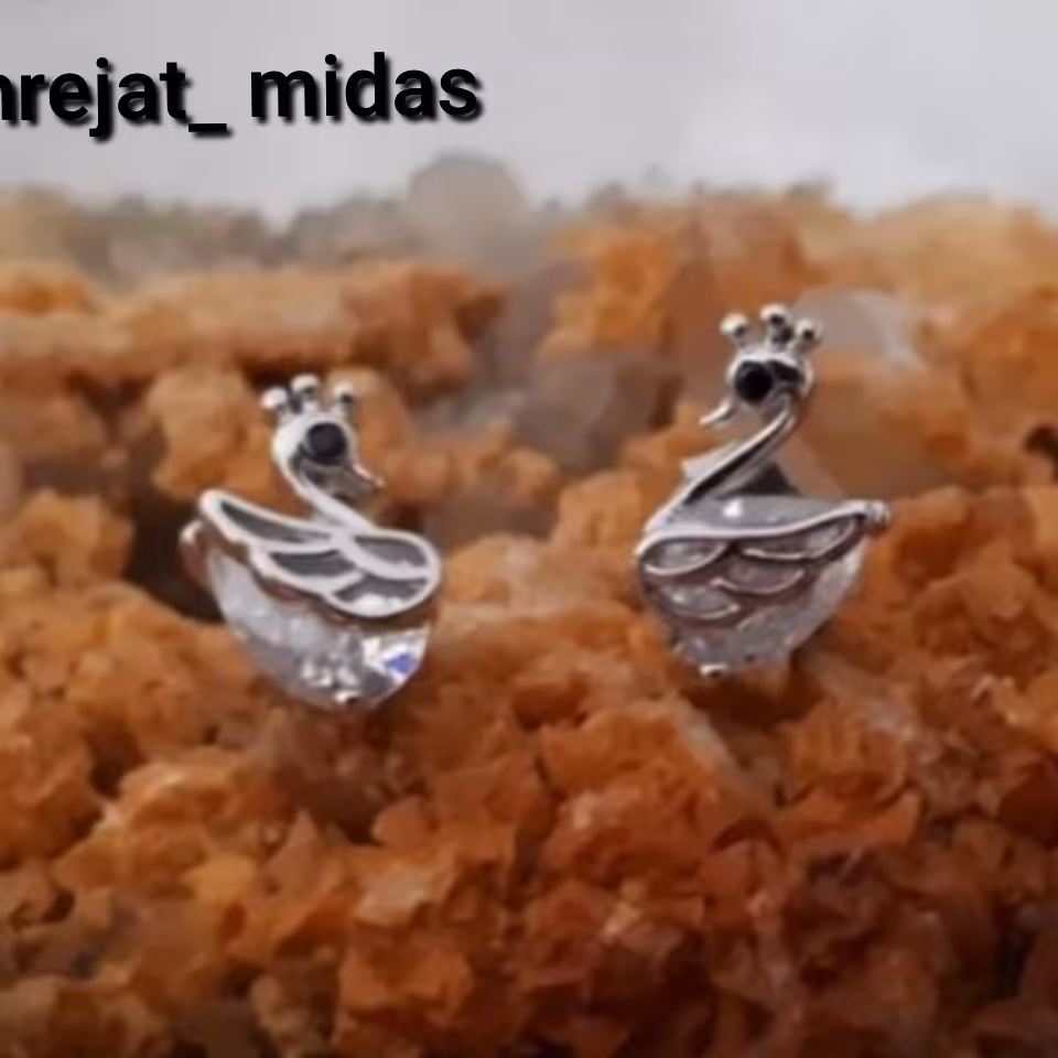 گوشواره نقره زنانه جواهر