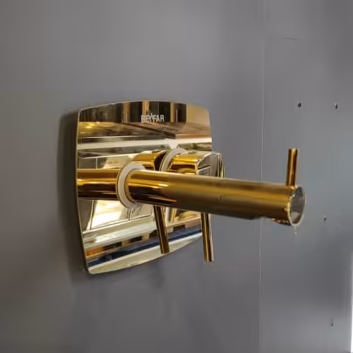 شیر روشویی توکار طلایی براق با 5 سال گارانتی ارسال به سراسر ایران