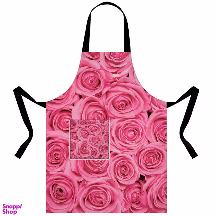 پیشبند آشپزخانه مدل A1-101007 رنگ مشکی سایز 50*70 سانتی‌ متر