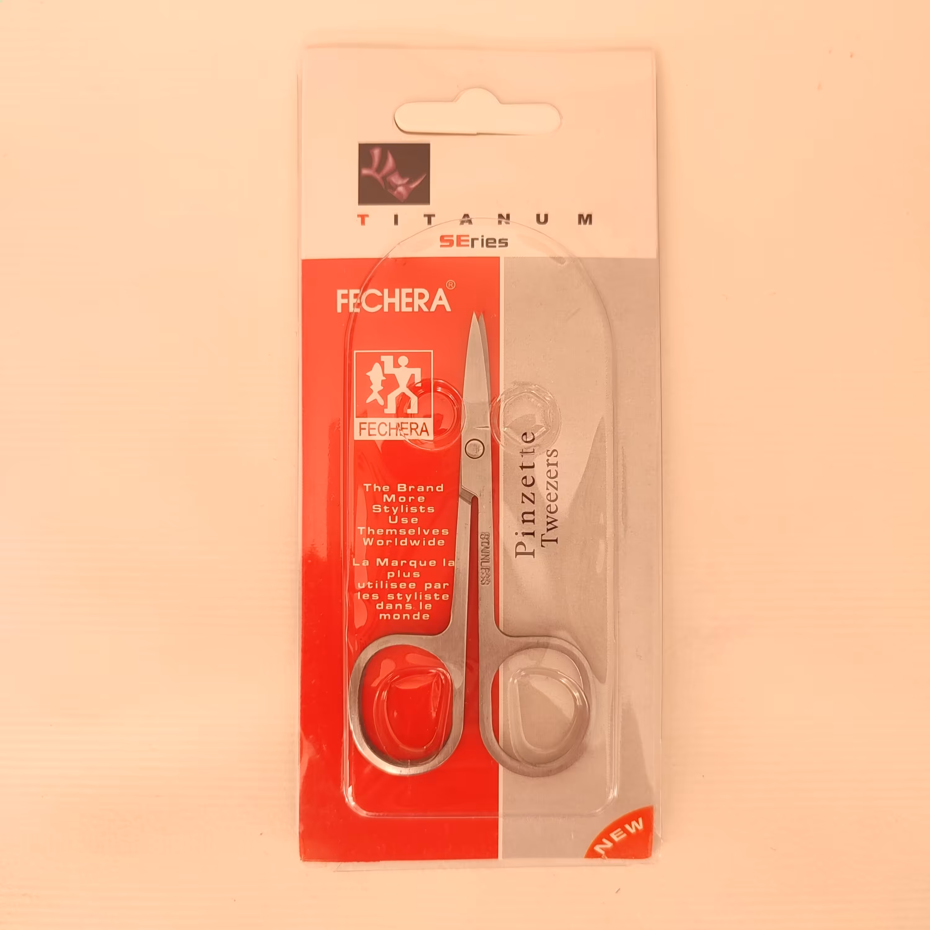 قیچی ابرو FECHERA مدل TITANUM وزن 20 گرم