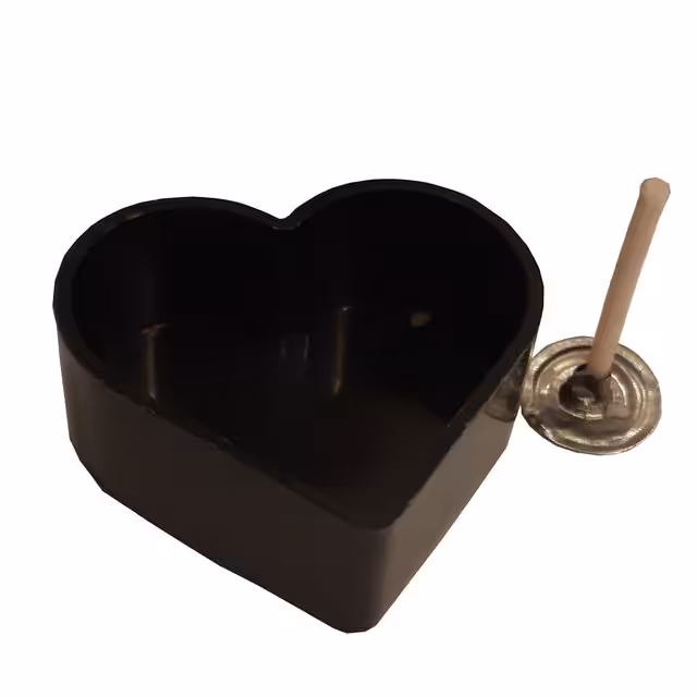 کاپ وارمر قلبی مشکی 50 تایی بهمراه فیتیله