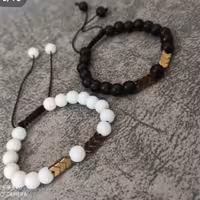 ست دستبند دوستی سنگ انیکس و حدید