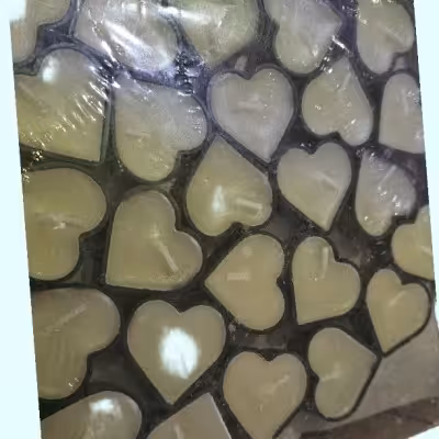 شمع قلبی سفید