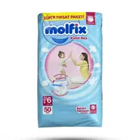 پوشک شورتی مولفیکس ترکیه سایز 6 بسته 50 عددی