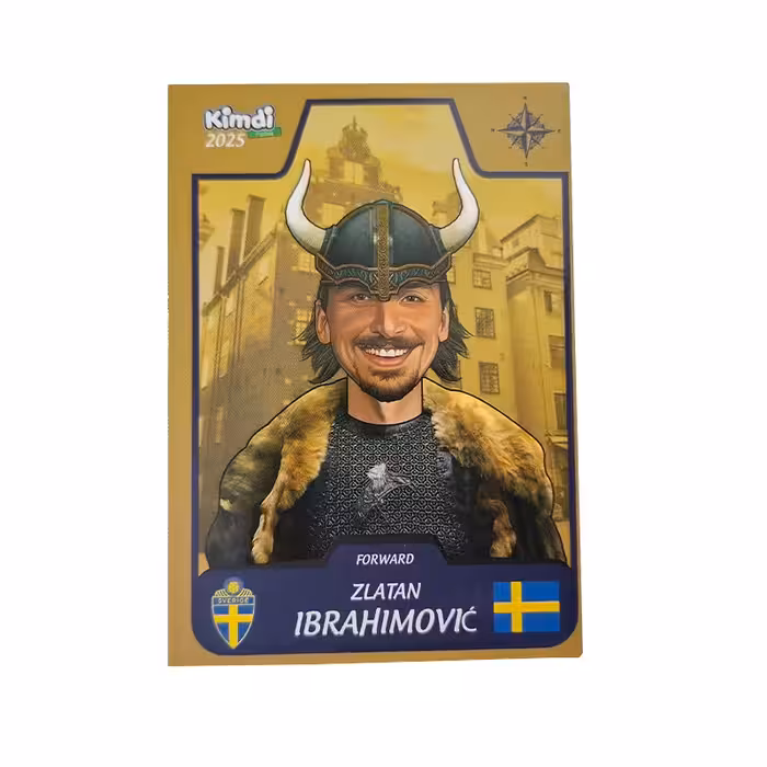 اسباب بازی شانسی کیمدی مدل کارت زلاتان ابراهیموویچ رویال 2025