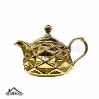 قوری چینی طلایی طرح آناناسی