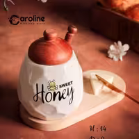 عسل خوری کندو سرامیکی caroline