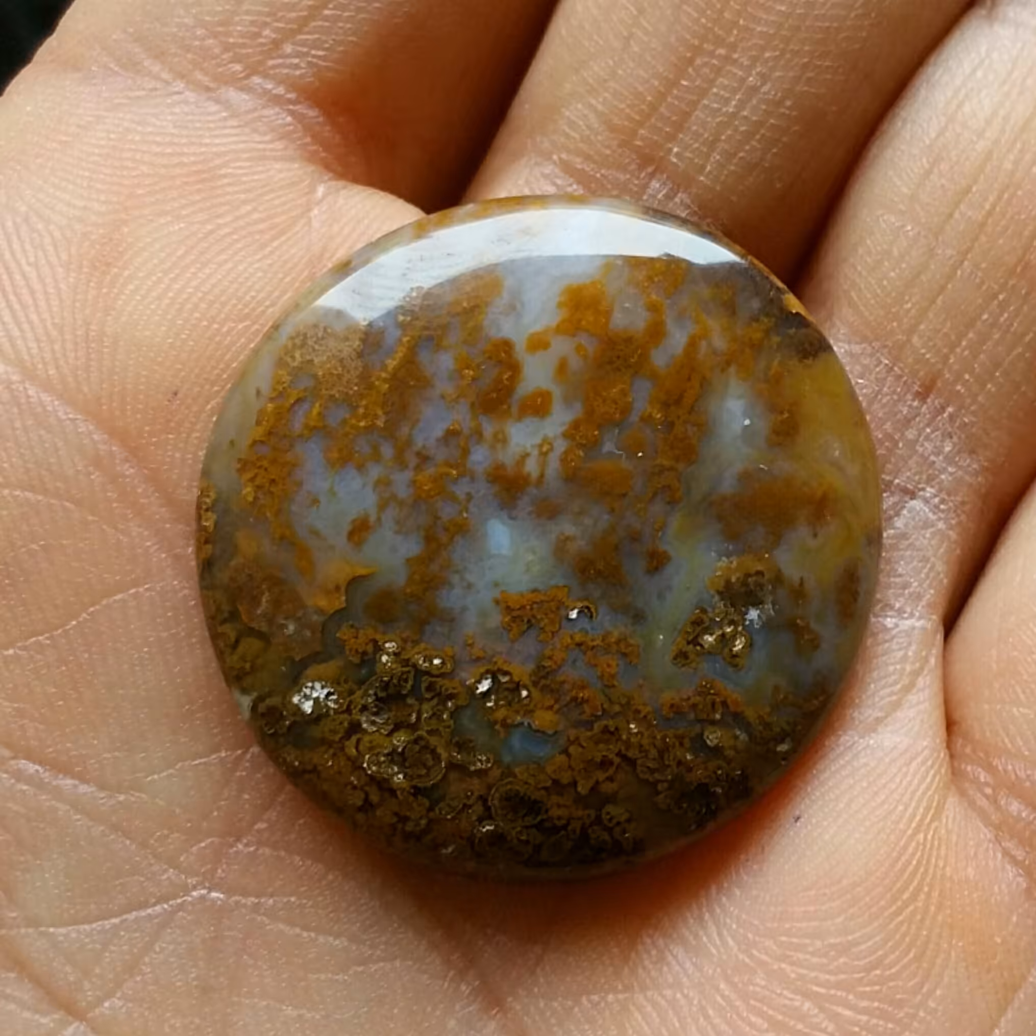 نگین شجر پاییزی دو طرفه بسیار زیبا و شیک سایز مدالی درشت