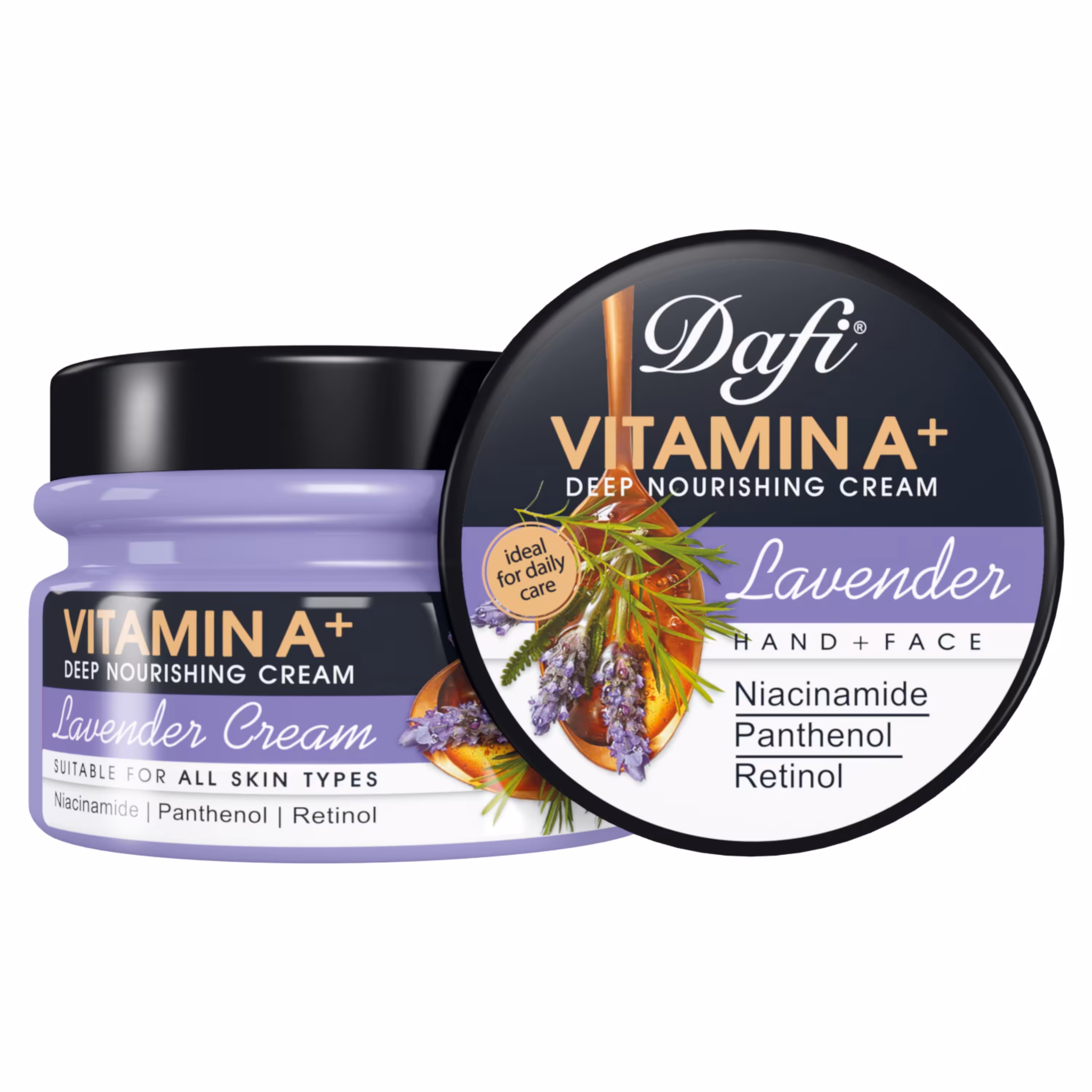 کرم کاسه ای لاوندر دافی 270 میل حاوی ویتامین A