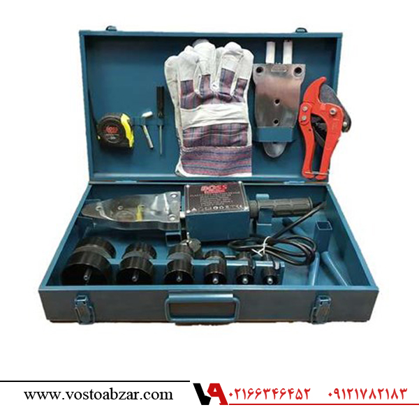 اتو لوله 3000 وات صنعتی باس با لوازم کامل مدل BOSS 63B-2