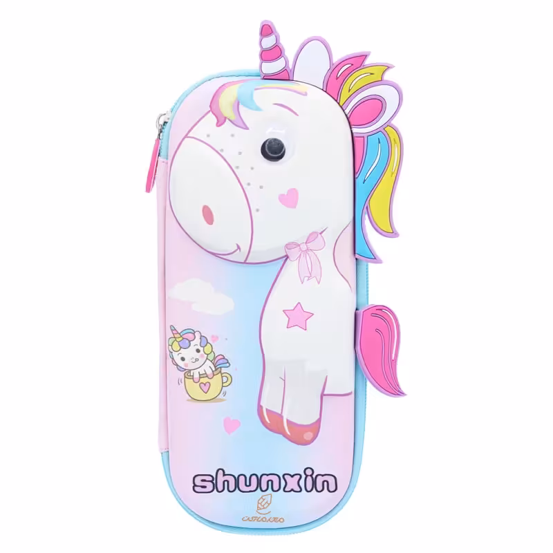 جامدادی صورتی طرح یونی کورن برجسته 8020122