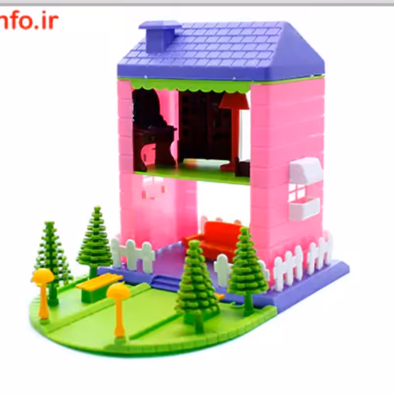 ست کلبه کودک همراه با وسایل خانگی شبیه سازی شده